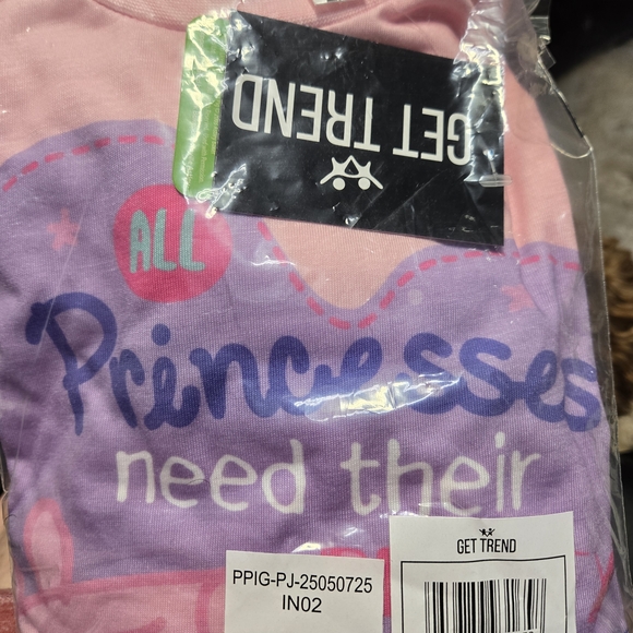 Peppa Pig Pink Kids Pajamas - Picture 2 of 3
